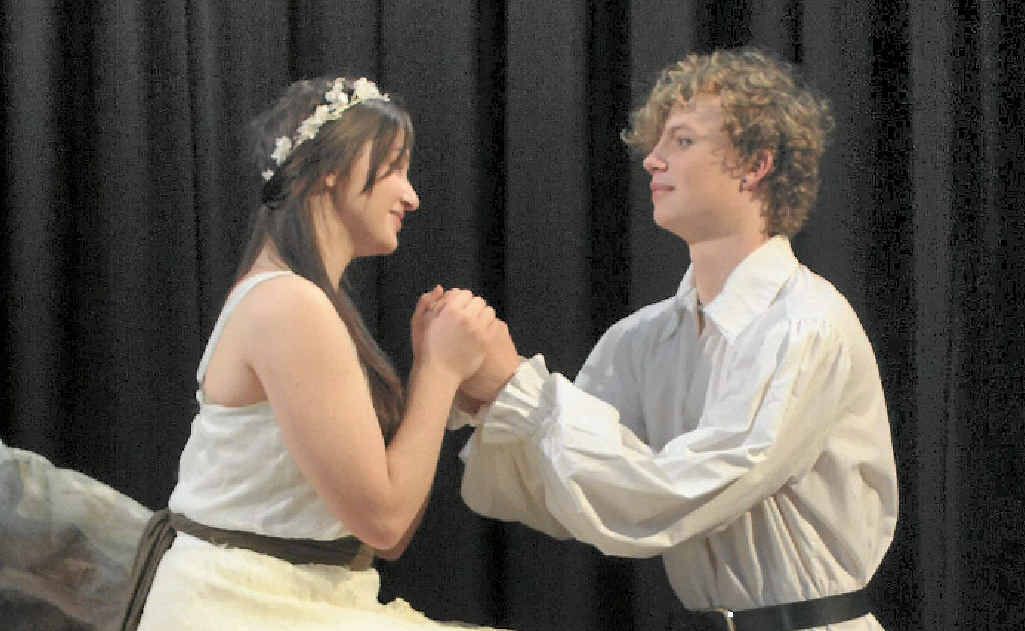 Thomas Settgast as Prince Ferdinand, falls in love with Miranda, Madison Burton. Thomas Settgast as Prince Ferdinand, falls in love with Miranda, Madison Burton.